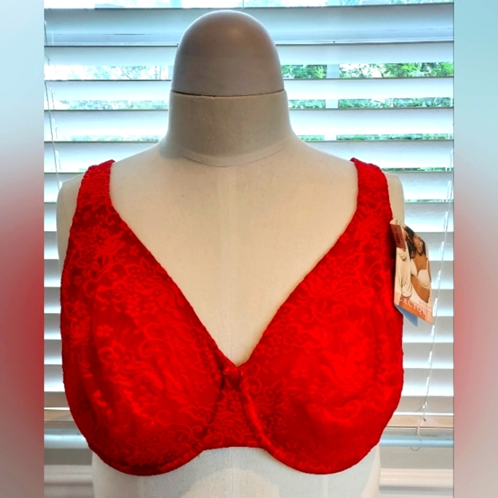Cacique Sensual Collection Red Full Coverage Bra NWT